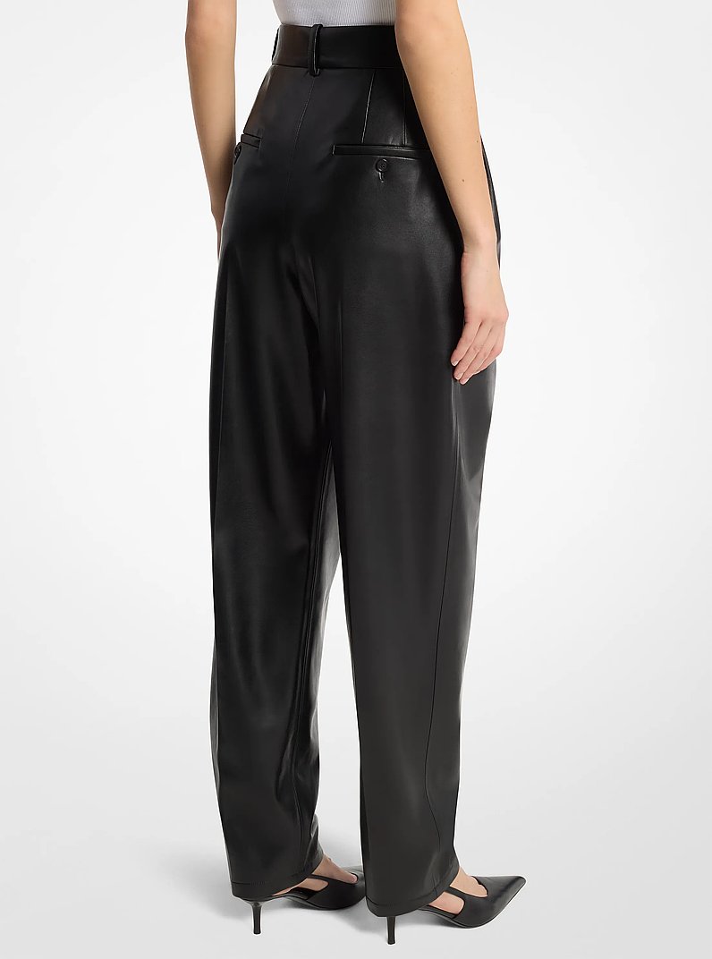 Dru Pleated Trousers in BLACK | Michael Kors