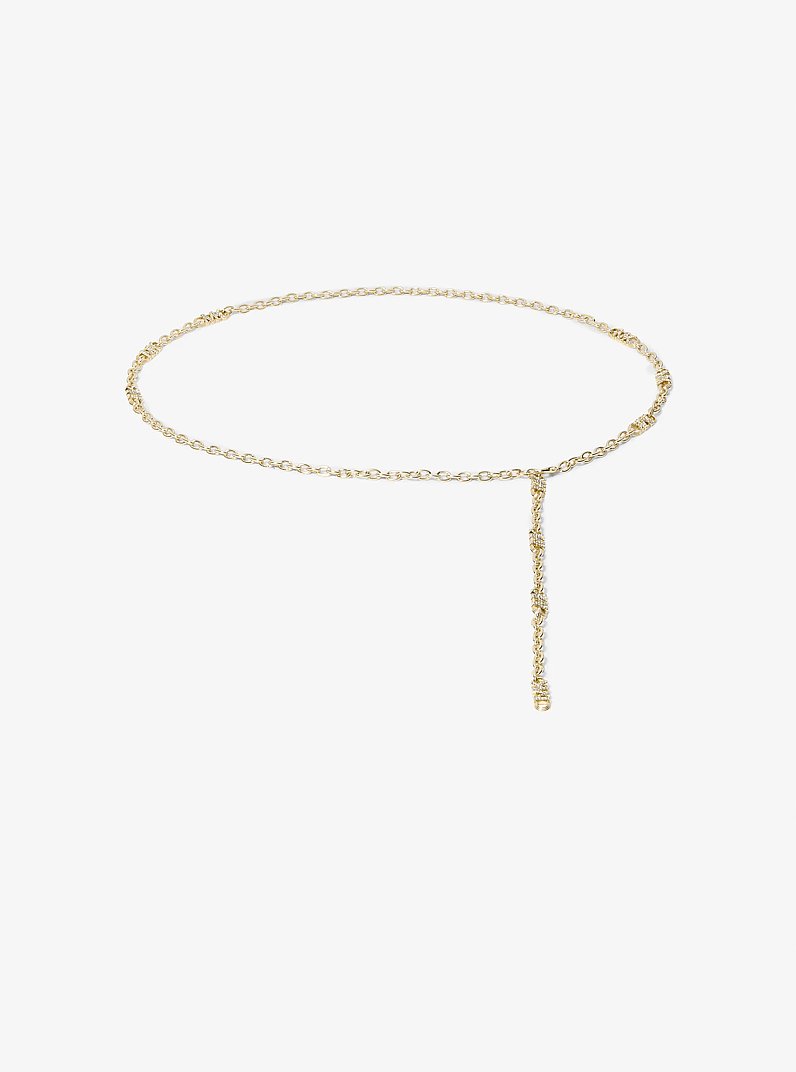 Pasek z łańcuszka z ozdobami