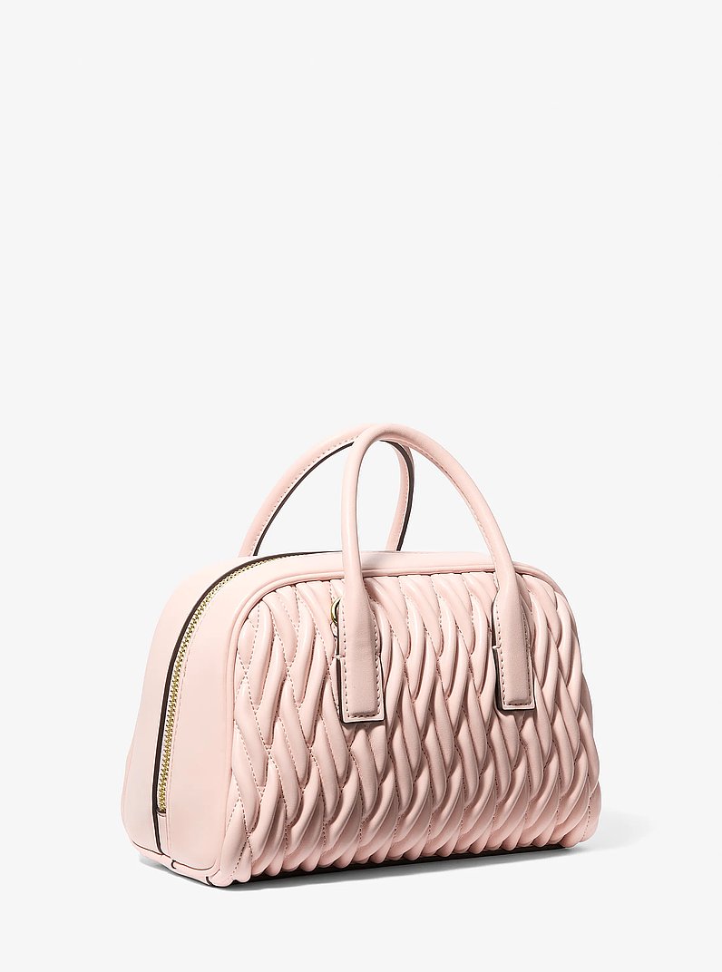 Ashton Small Matelass&eacute; Messenger Bag in POWDER BLUSH | Michael Kors