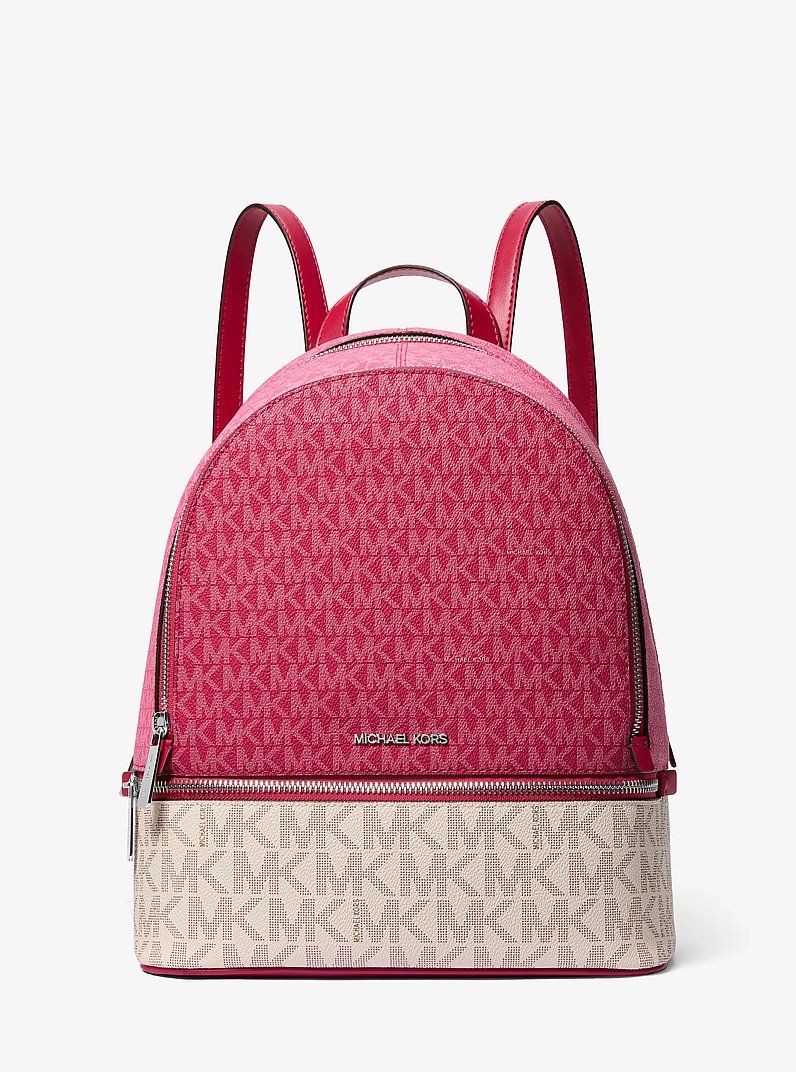 Mochila Rhea mediana de bloques de color con logotipo de la marca in [3471] | Michael Kors