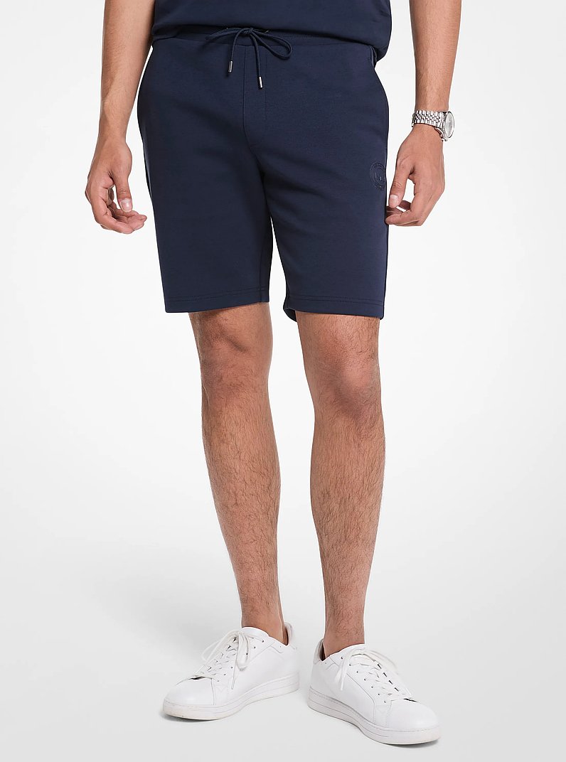 Short en m&eacute;lange de coton in MINUIT | Michael Kors