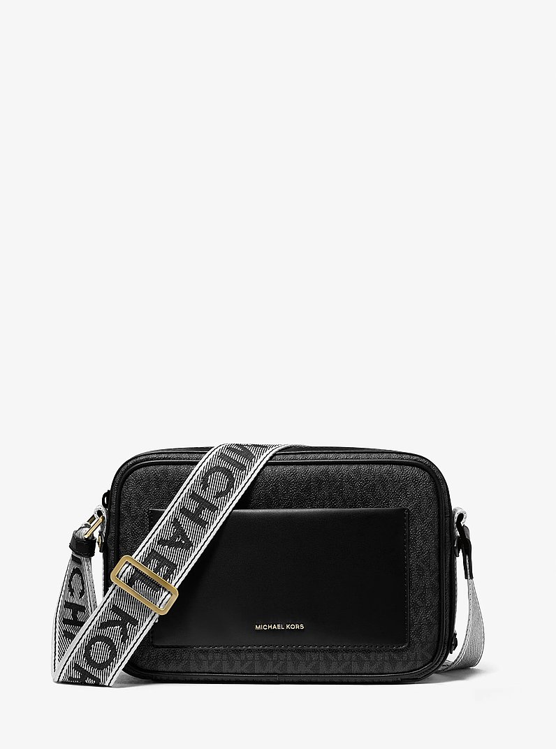 Grand sac &agrave; bandouli&egrave;re Maeve &agrave; logo Signature in NOIR | Michael Kors