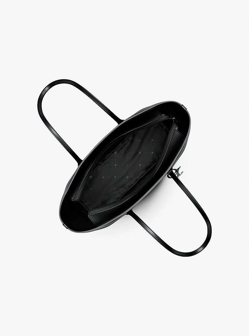 Bolso tote Arden grande de piel granulada in NEGRO | Michael Kors