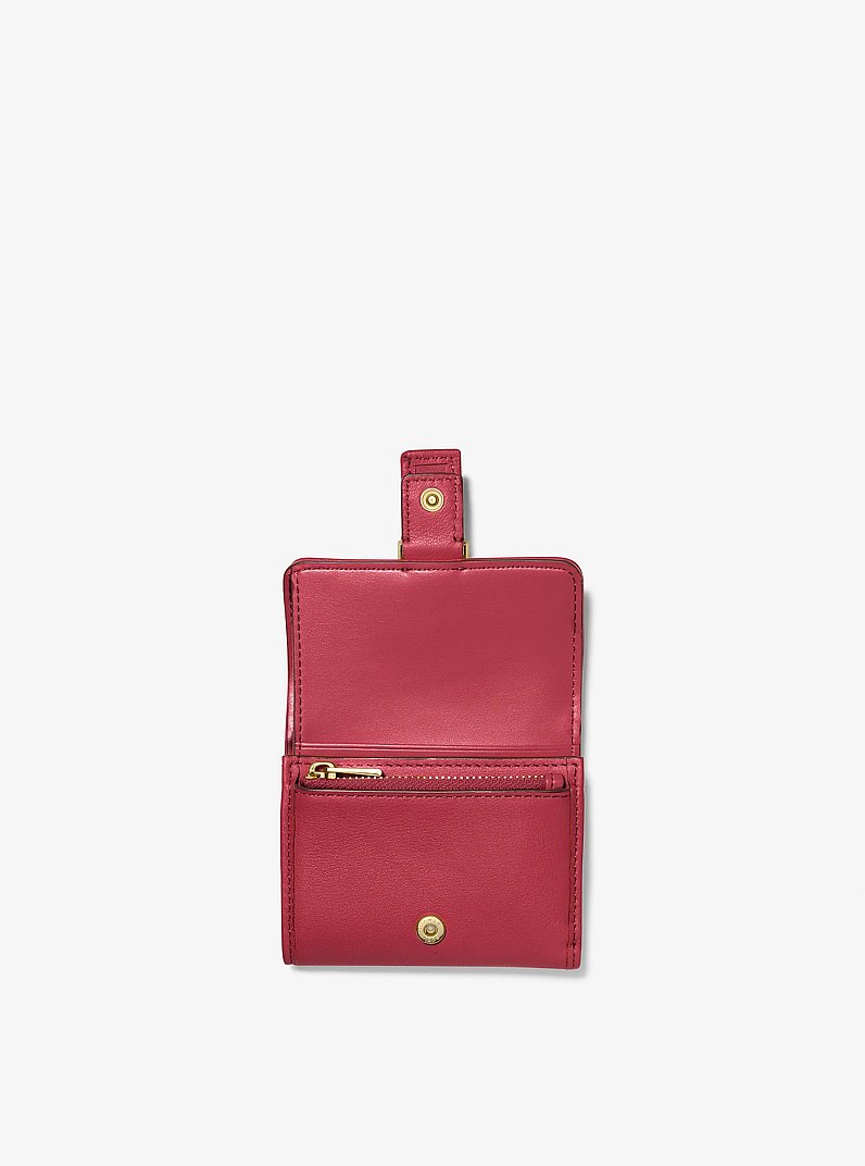 【新品】マイケル・コース 財布 三つ折り財布 MICHAEL KORS コルビー レザー スモール トライフォールド ウォレット ミニ財布 32T4GBAD5L OPTIC ORANGE (オレンジ系) ブティック レディース COLBY SM TRIFOLD WALLET LEATHER Colby Small Leather Tri-Fold Wallet in DEEP RED - Sale | Michael