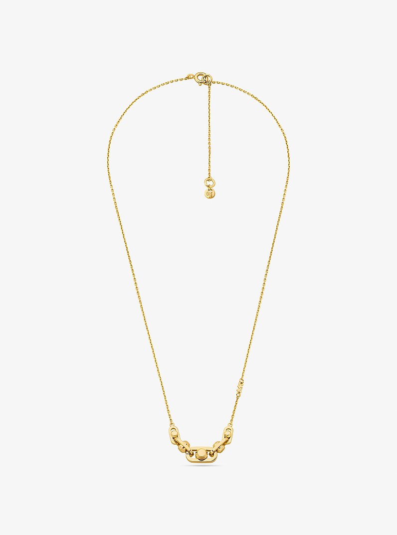 Collana Astor con maglie a catena in argento sterling con placcatura in metallo prezioso in ORO | Michael Kors