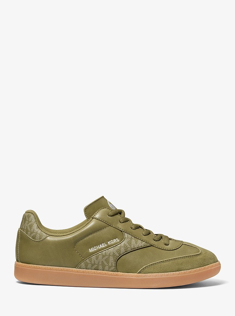 Benny Mixed-Media Sneaker in OREGANO | Michael Kors