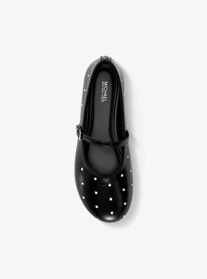 Ballerina Phoebe con borchie in NERO | Michael Kors