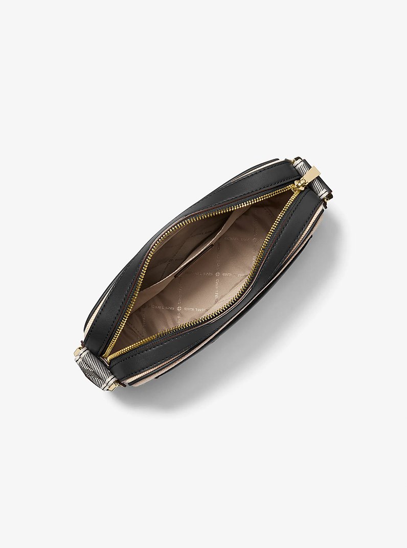 Maeve Large Canvas Crossbody Bag in BLACK | Michael Kors