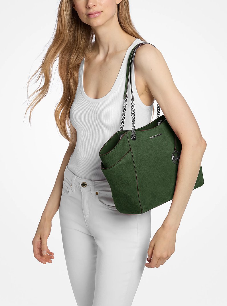 Bolso tote Jet Set Travel grande in VERDE AMAZONAS | Michael Kors