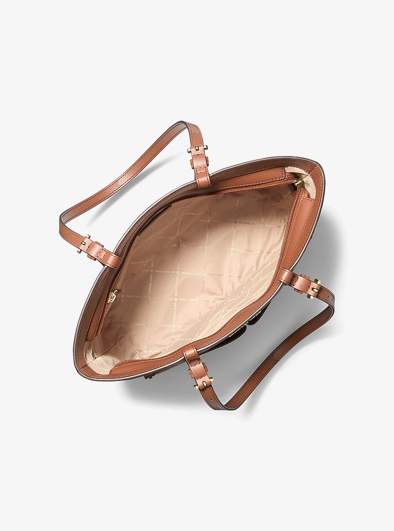 Bolso tote Jet Set mediano con bolsillo in LUGGAGE | Michael Kors