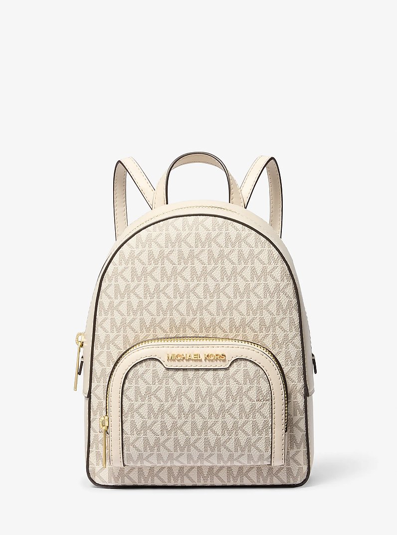Jaycee Extra-Small Signature Logo Backpack in LT CRM MULTI | Michael Kors
