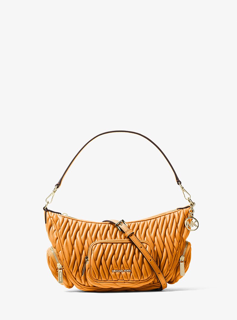 Sac &agrave; bandouli&egrave;re convertible Merritt matelass&eacute; in ORANGE ECLATANT | Michael Kors