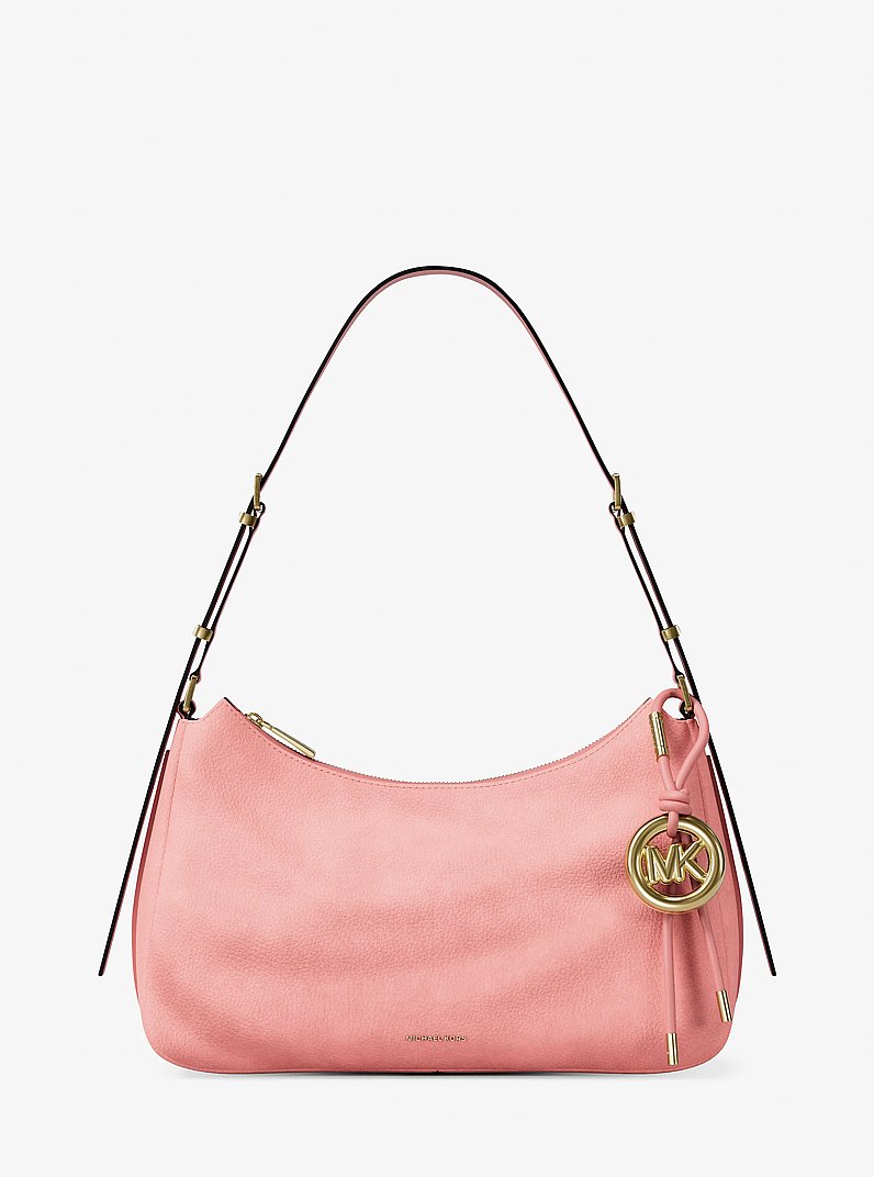 Borsa a spalla convertibile Nolita media in nabuk in ROSA PRIMULA | Michael Kors