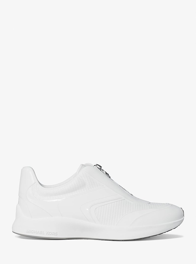 Thea Mixed-Media Trainer in OPTIC WHITE | Michael Kors
