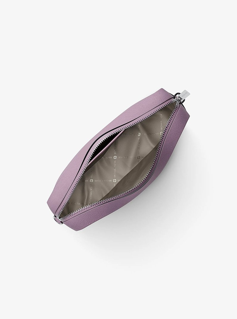 Jet Set Large Saffiano Leather Crossbody Bag in LT QUARTZ - Sale