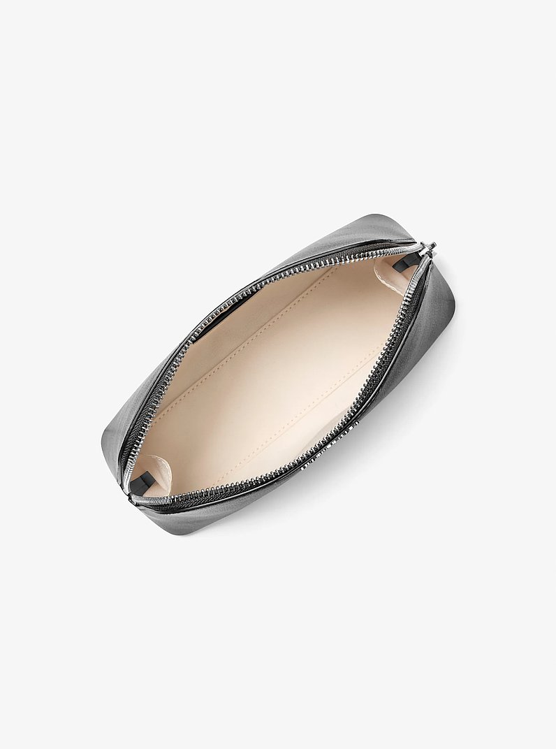 Neceser de viaje Jet Set mediano de piel in NEGRO | Michael Kors