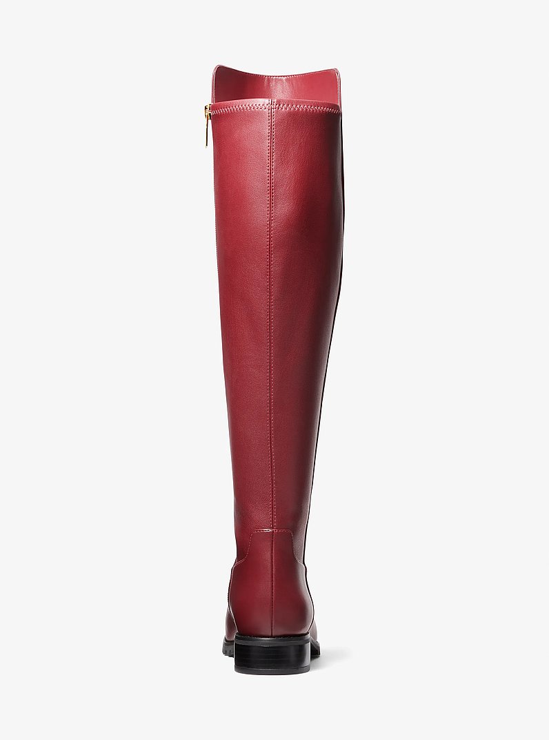 Bota Britt ancha lisa in CEREZA OSCURO | Michael Kors