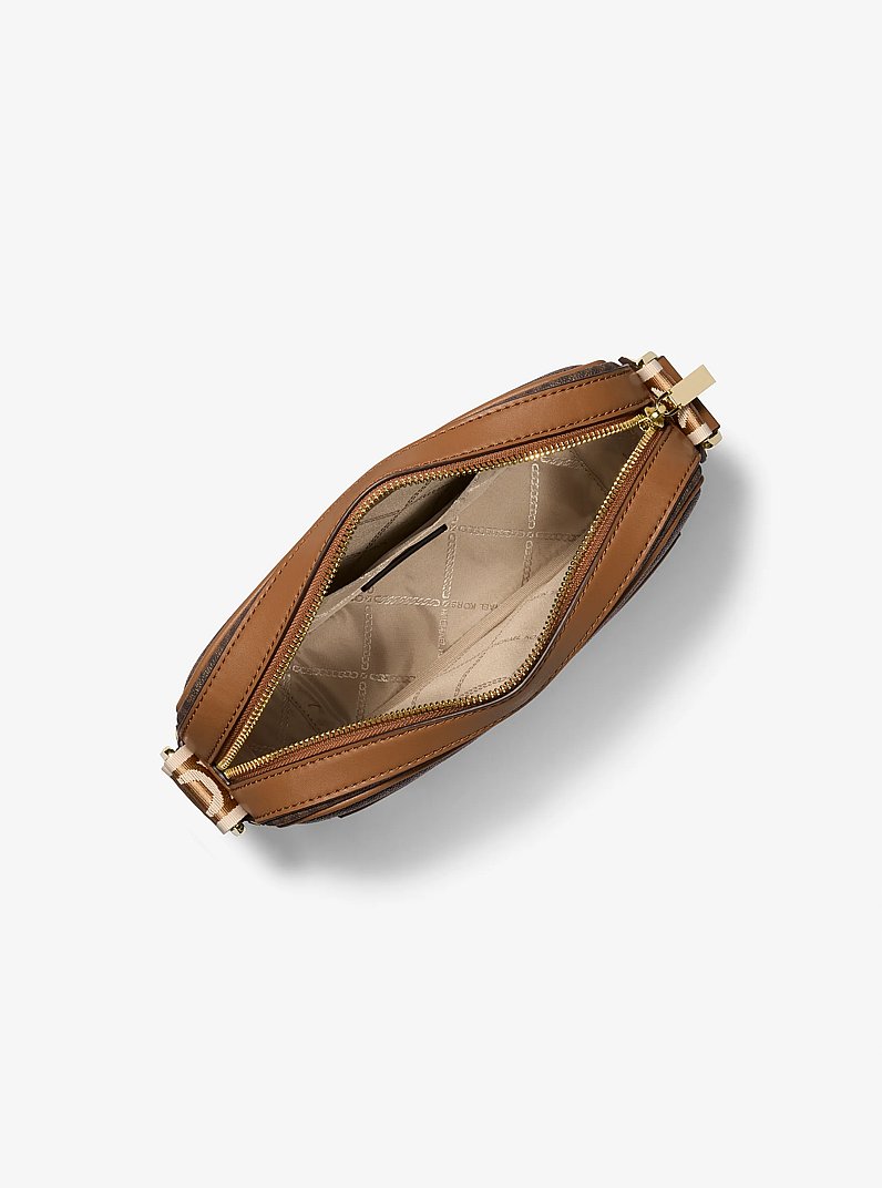 Maeve Large Logo Crossbody Bag in BRN/ACORN | Michael Kors