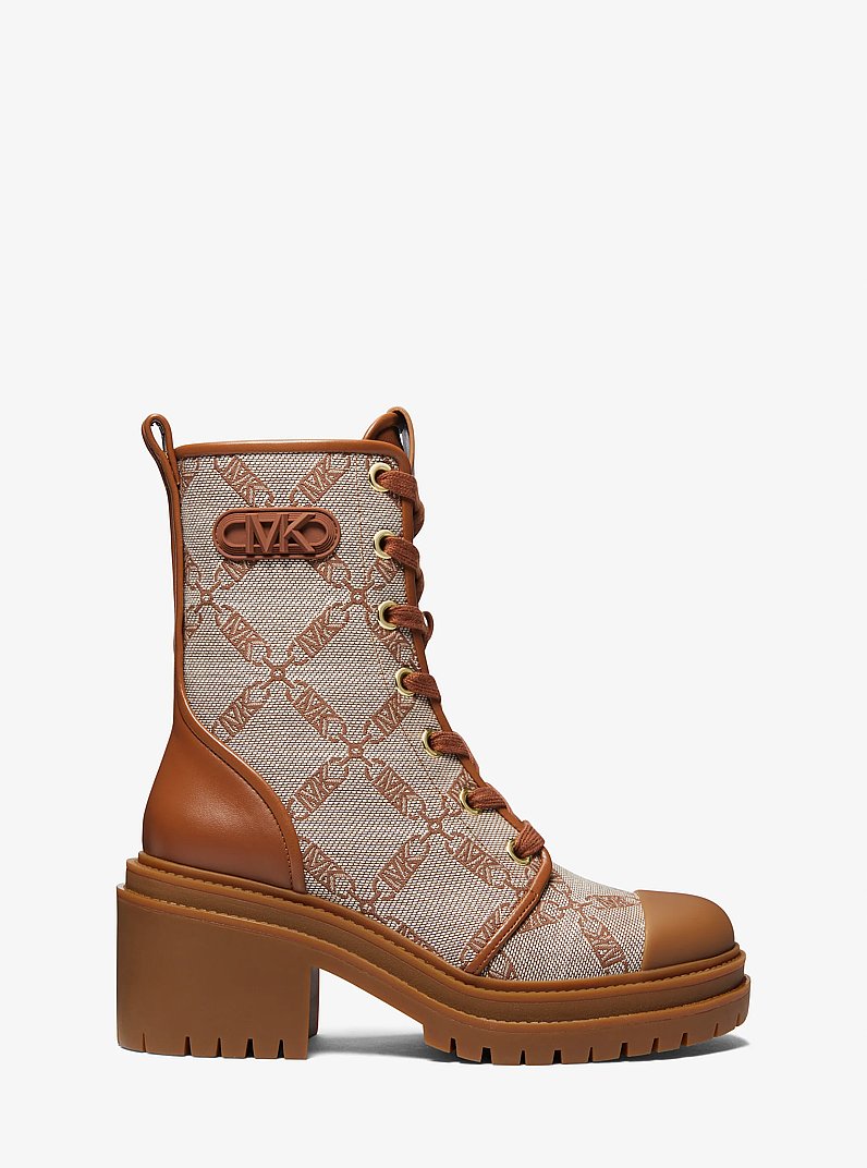 Bota de estilo militar Hanley de jacquard con logotipo imperio