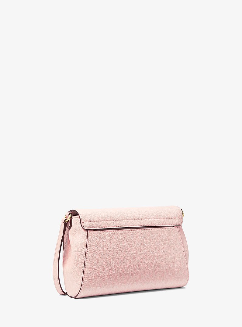 Medium Logo Convertible Crossbody Bag in LT POWDER BLUSH | Michael Kors