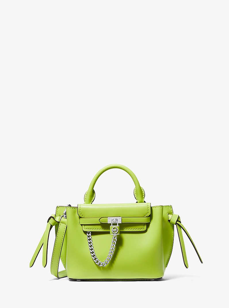 Hamilton Legacy Extra-Small Leather Belted Satchel in BRT LIMEADE | Michael Kors