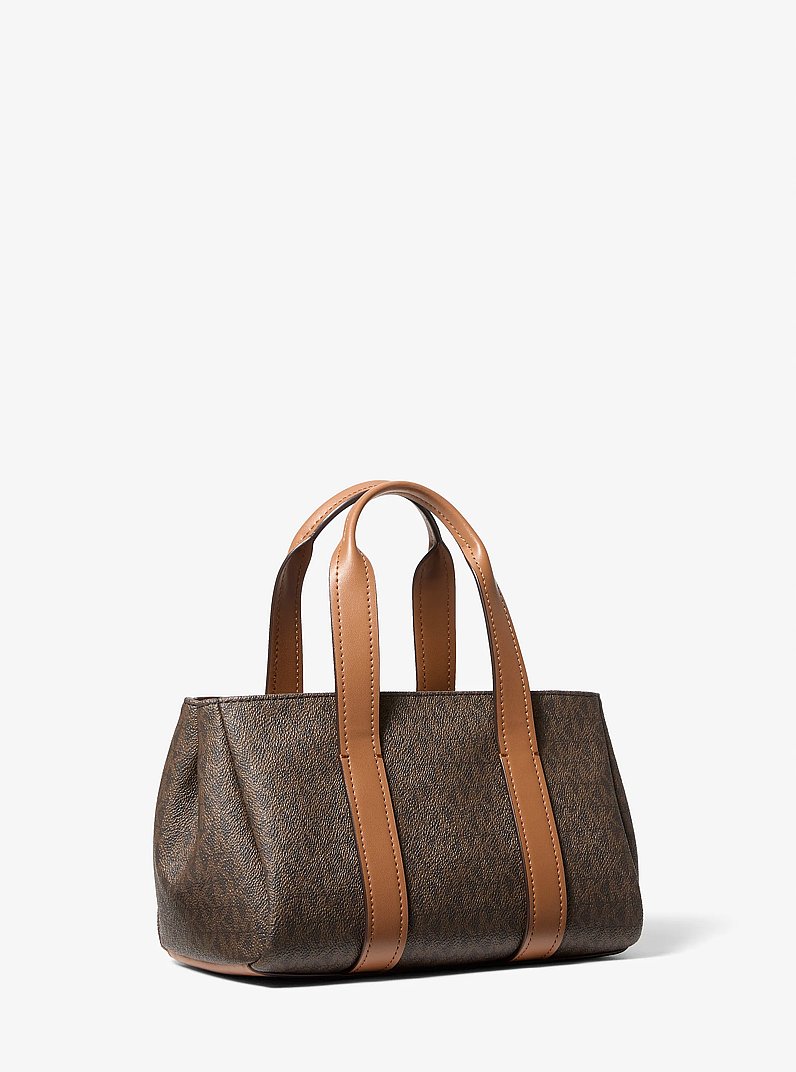 Foster Extra-Small Signature Logo Satchel in BRN/ACORN | Michael Kors
