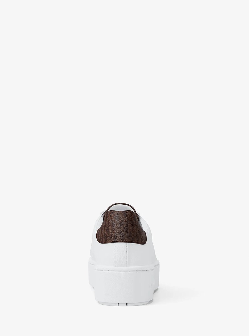 Sneaker Poppy mit Signature-Logomuster in BRAUN | Michael Kors