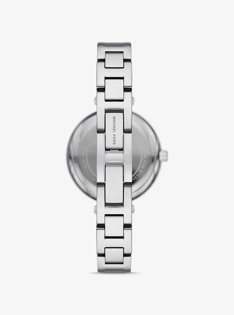 Mini Laney Silver-Tone Bangle Watch in SILVER | Michael Kors
