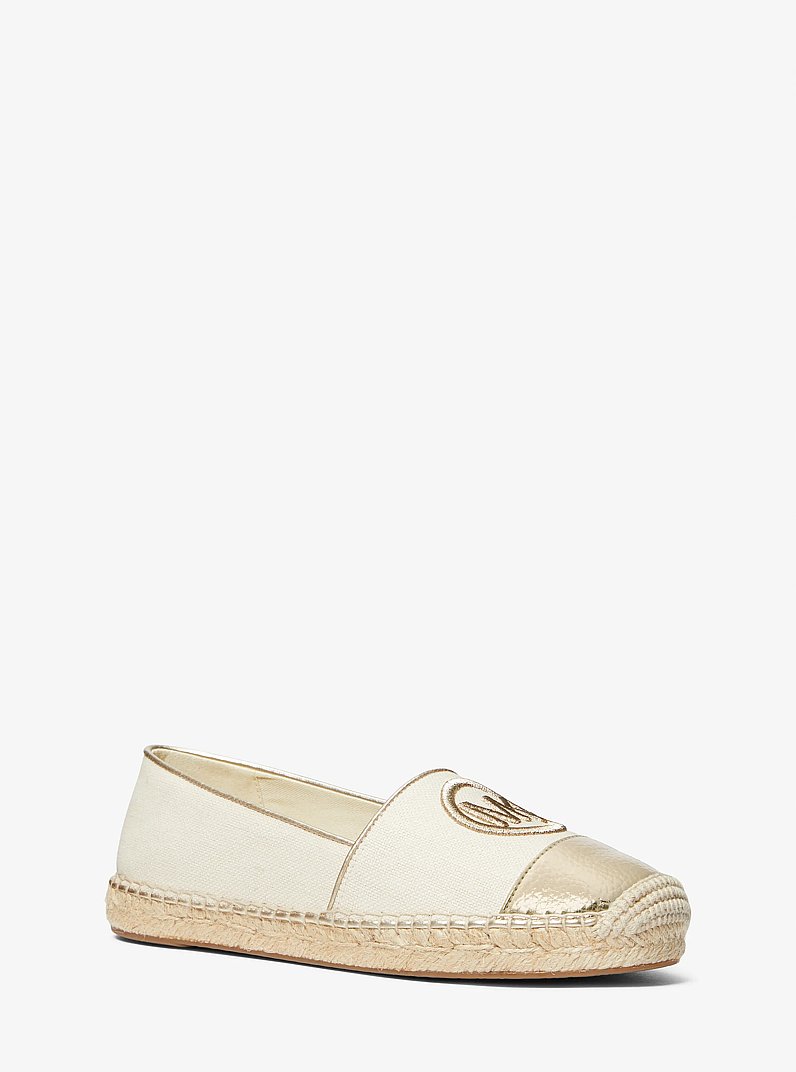 Alpargata Kendrick de lona sin cordones in DORADO P&Aacute;LIDO | Michael Kors