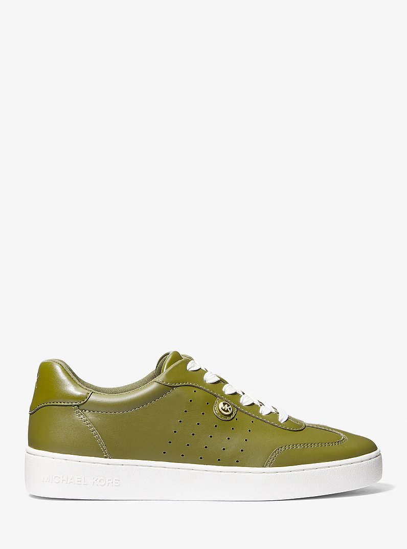 Scotty Leather Sneaker in SMOKEY OLIVE | Michael Kors