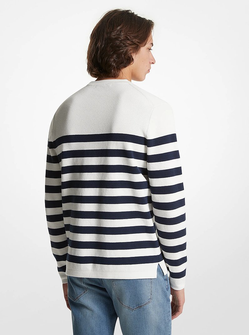 Pullover in cotone a righe