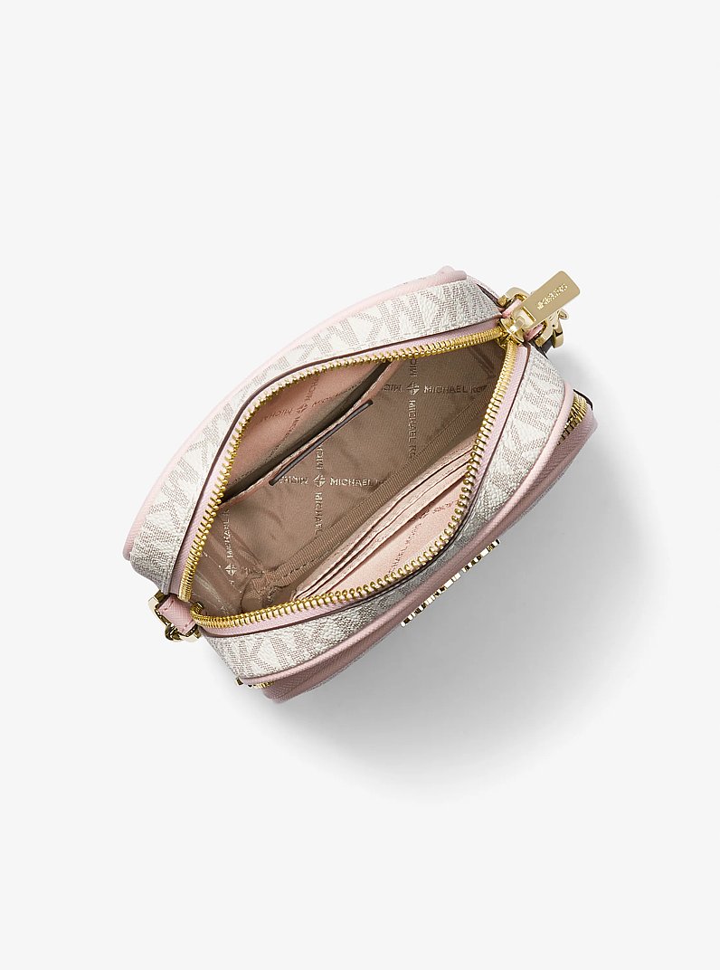 Bandolera Jet Set Travel mediana con logotipo in ROS&Aacute;CEO POLVORIENTO MULTICOLOR | Michael Kors