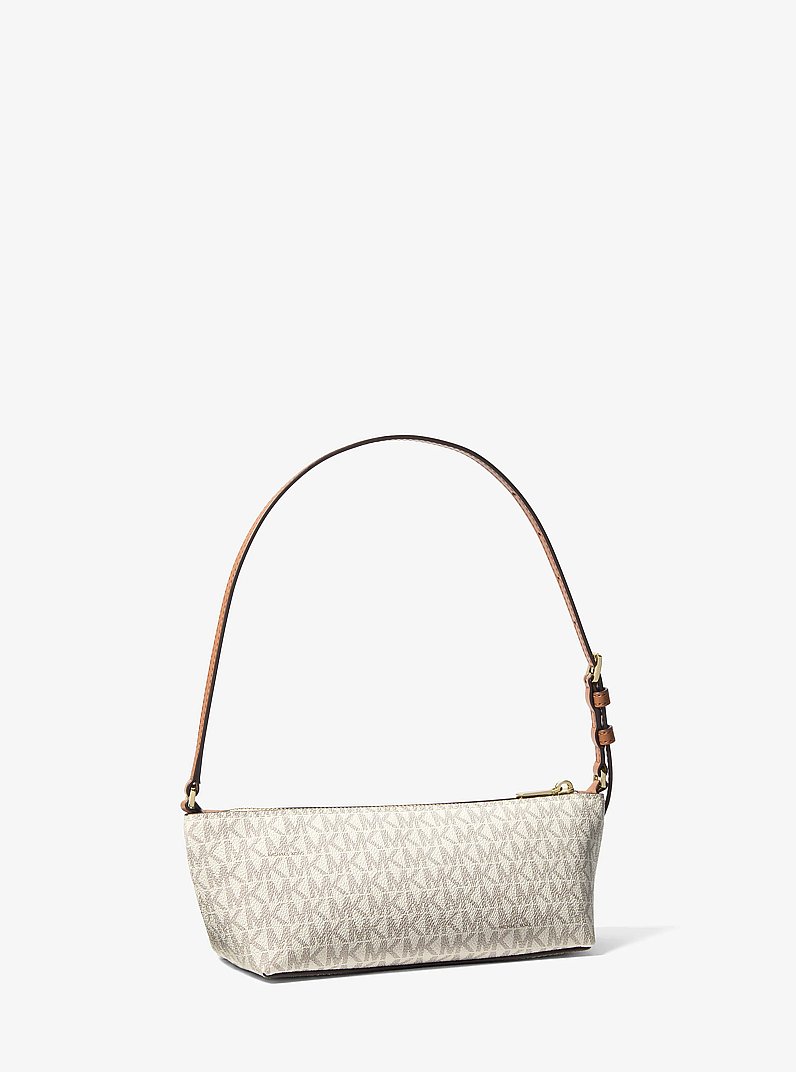 Pochette Laila piccola con stampa logo in VANIGLIA/GHIANDA | Michael Kors