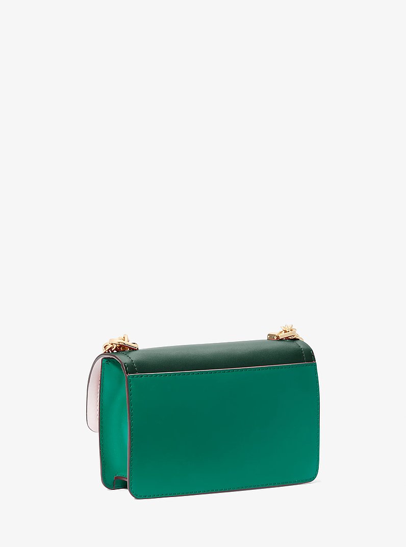 Heather Extra-Small Color-Block Leather Crossbody Bag in BOSCO MULTI | Michael Kors