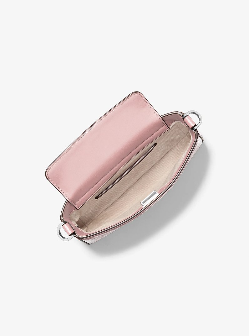 Bryant Small Pebbled Leather Convertible Pochette in SMOKEY ROSE | Michael Kors