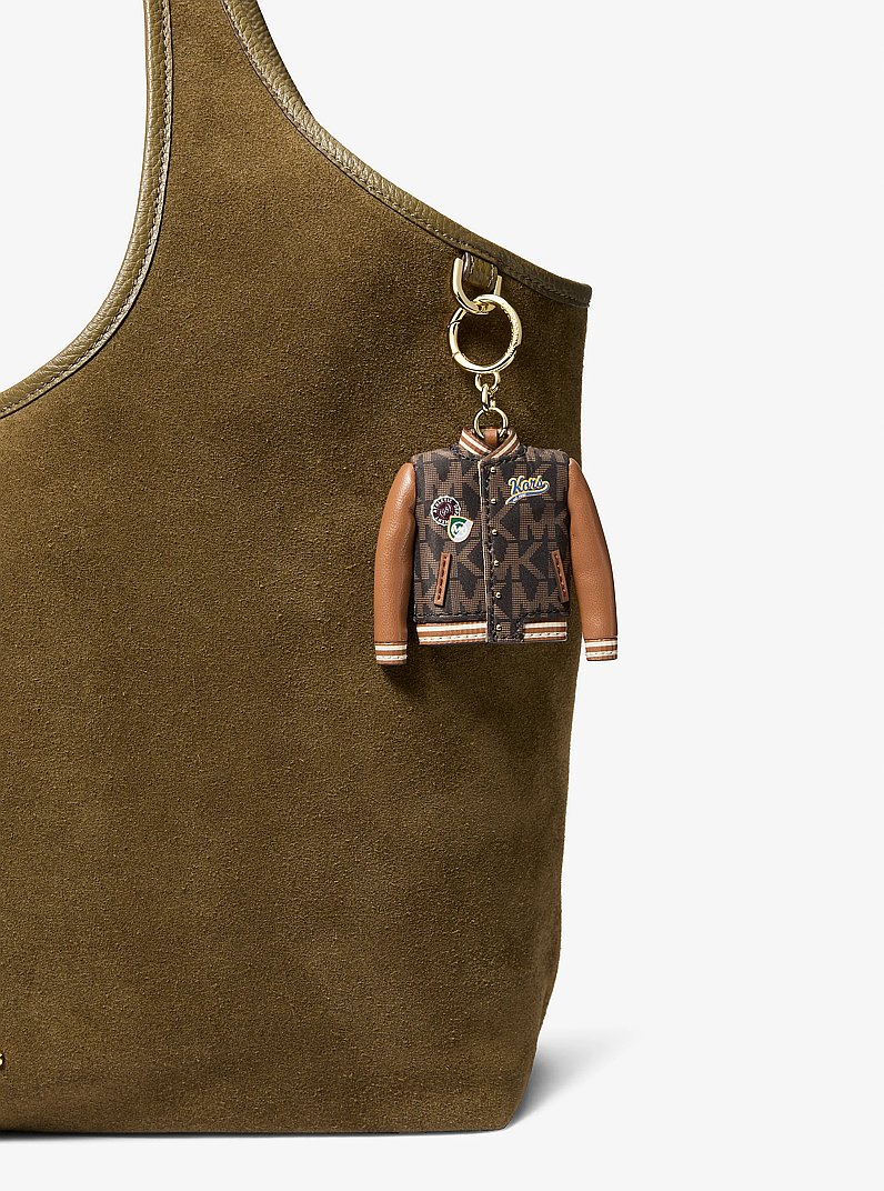 Varsity Jacket Bag Charm in BROWN | Michael Kors