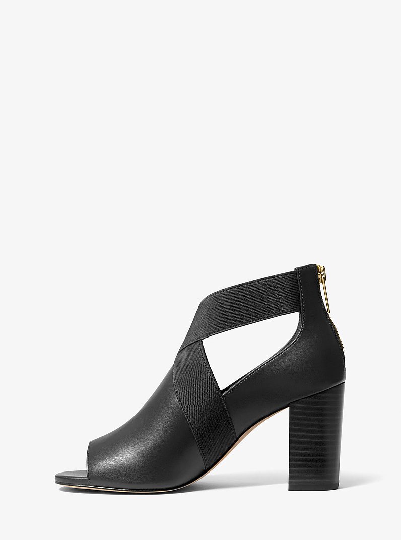 Azra Cutout Open-Toe Boot in BLACK | Michael Kors