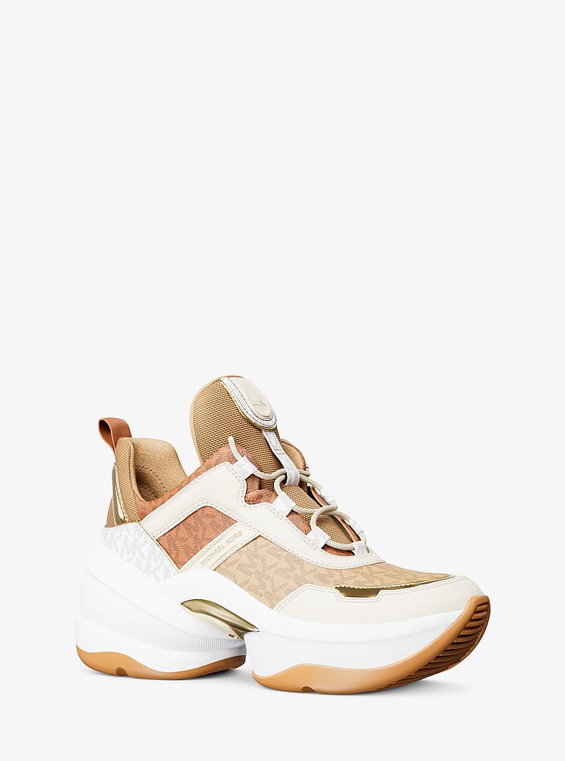 Espadrille Olympia en mat&eacute;riaux multiples in CR&Egrave;ME MULTI | Michael Kors