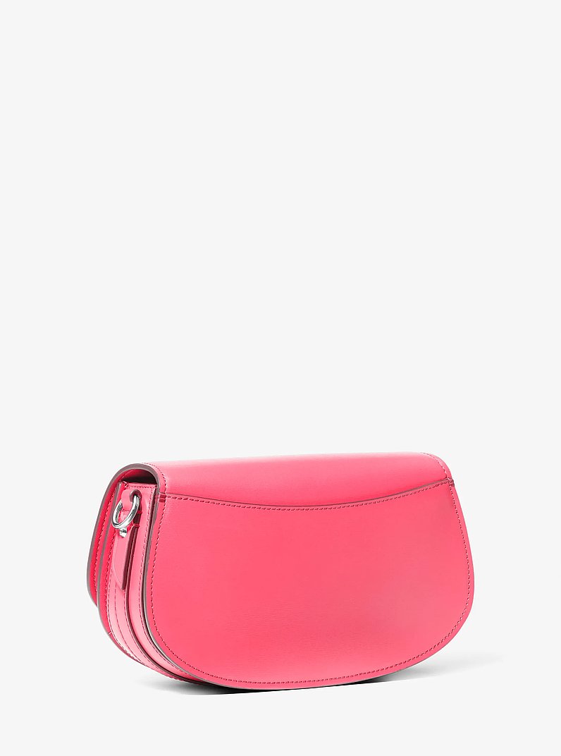 Mila Medium Leather Messenger Bag in GERANIUM | Michael Kors