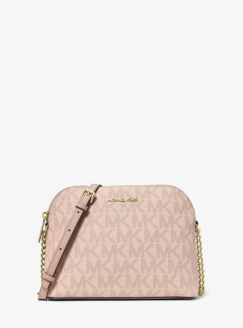 Cindy Signature Logo Dome Crossbody Bag in BALLET | Michael Kors