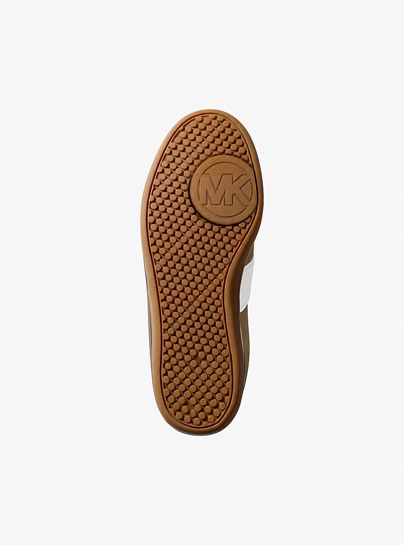 Jovie Color-Block Suede Sneaker in LODEN MULTI | Michael Kors