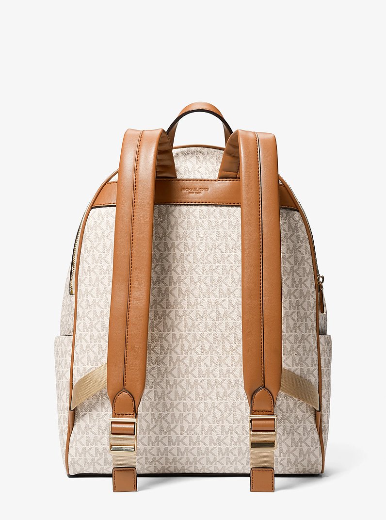 Bex Large Logo  Backpack in VANILLA/ACORN | Michael Kors