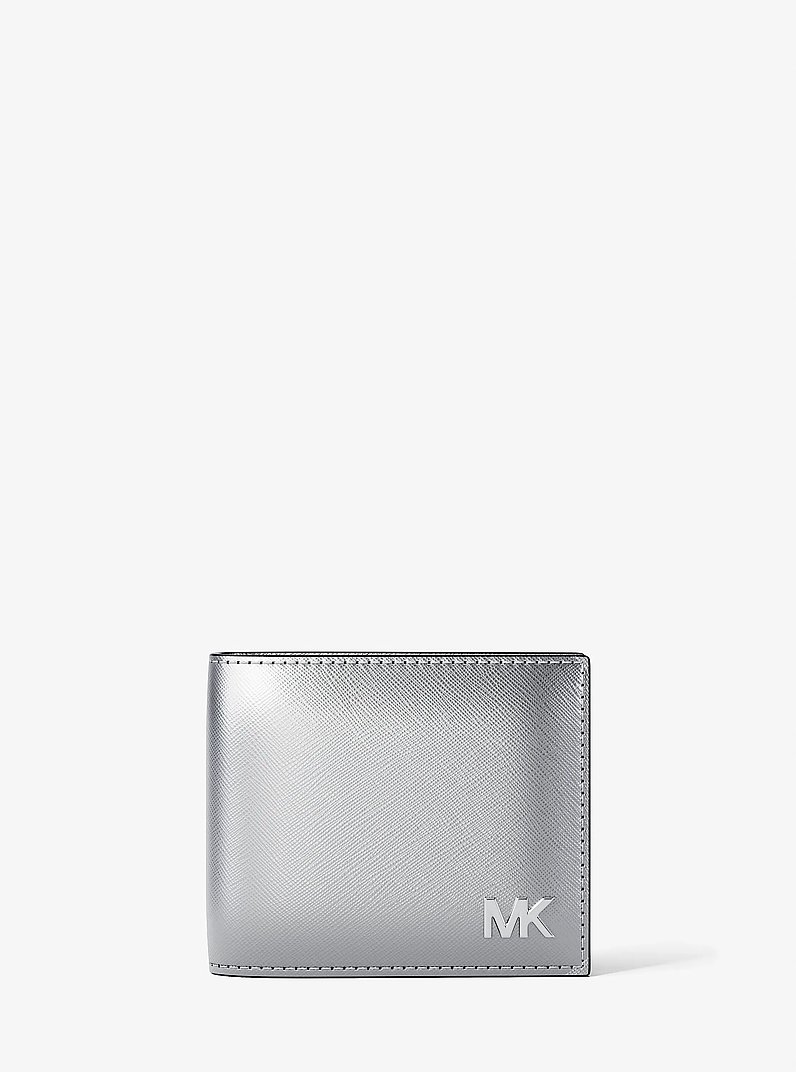 Billetera plegable Cooper metalizada in PLATEADO | Michael Kors