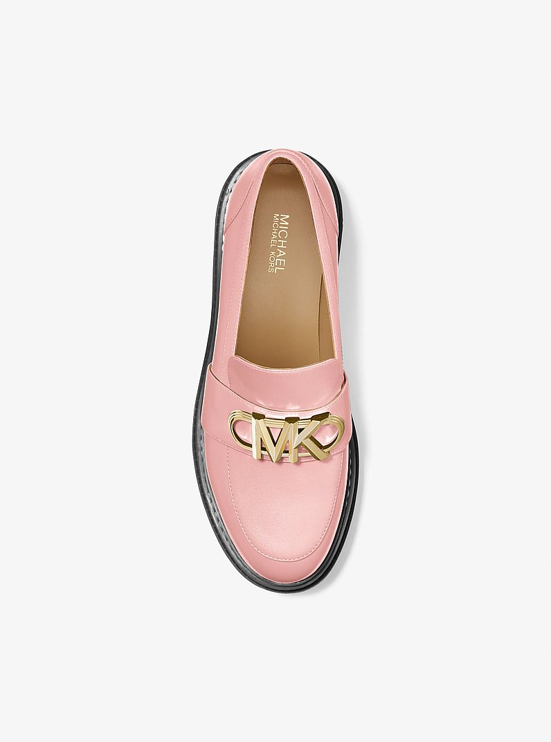 Parker Leather Loafer in PINK | Michael Kors
