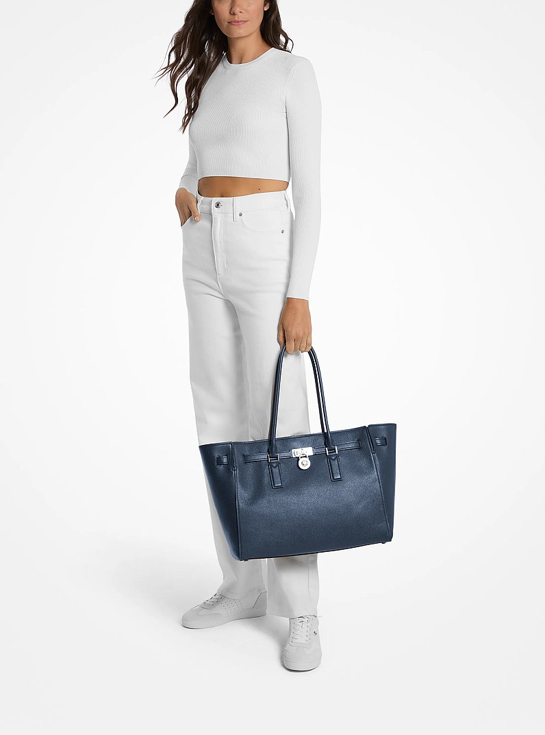 Bolso tote Hamilton Moderne grande de piel in VESTIDO AZUL | Michael Kors