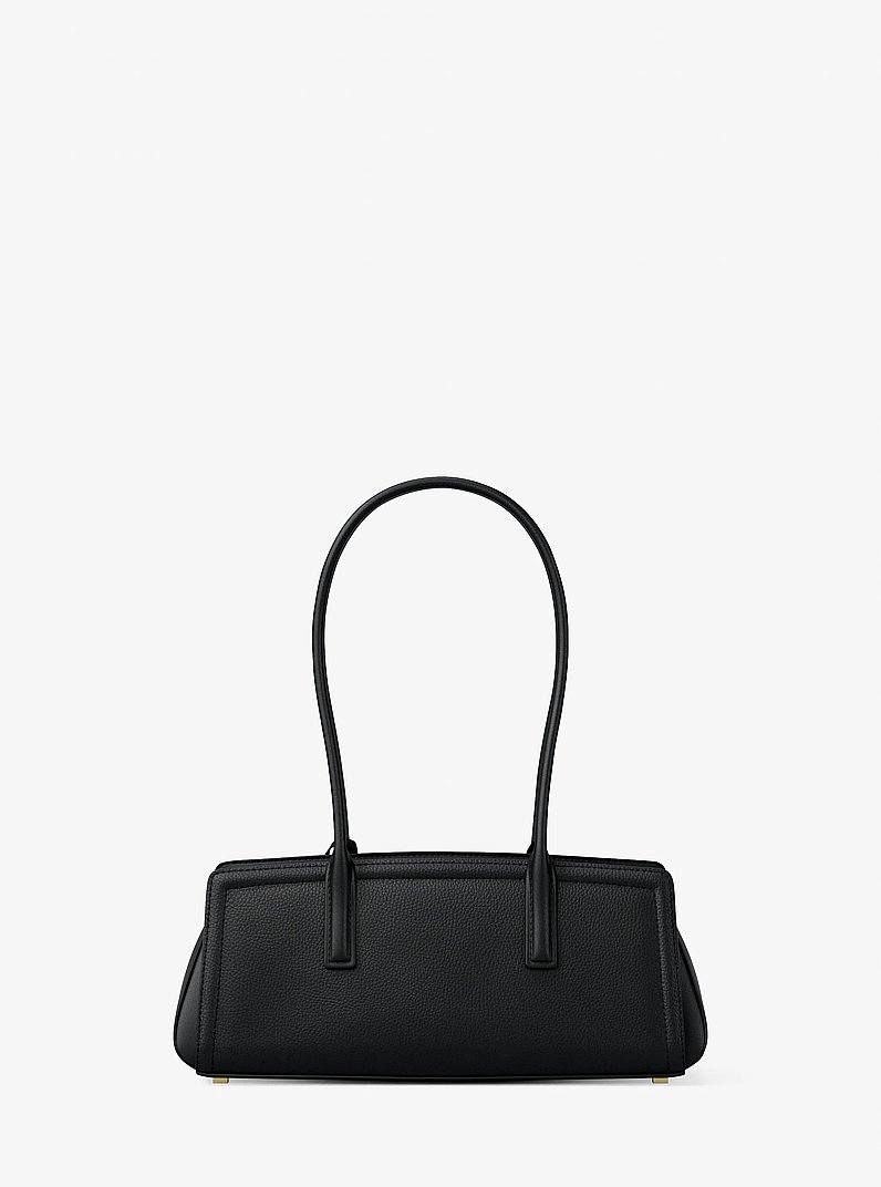 Laila Small Leather Shoulder Bag in BLACK | Michael Kors