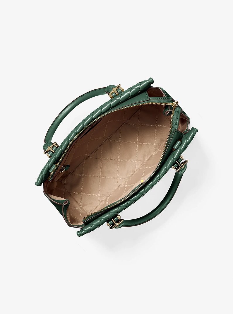 Marilyn Medium Woven Satchel in MOSS - Sale | Michael Kors [US]