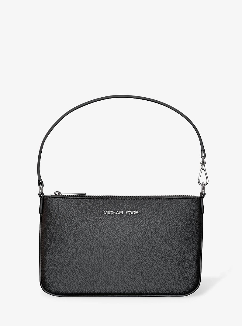 Bolso de pulsera Jet Set peque&ntilde;o convertible de piel granulada in NEGRO | Michael Kors