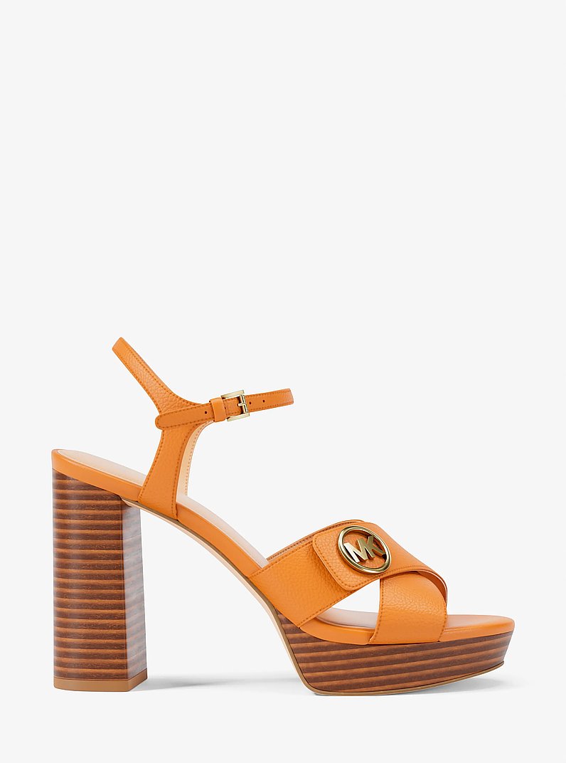 Hannah Platform Sandal in RADIANT ORANGE | Michael Kors