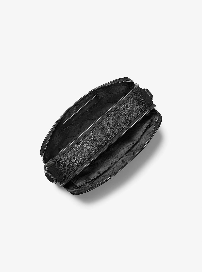 Camera bag a tracolla Hudson con logo in PISTACCHIO | Michael Kors